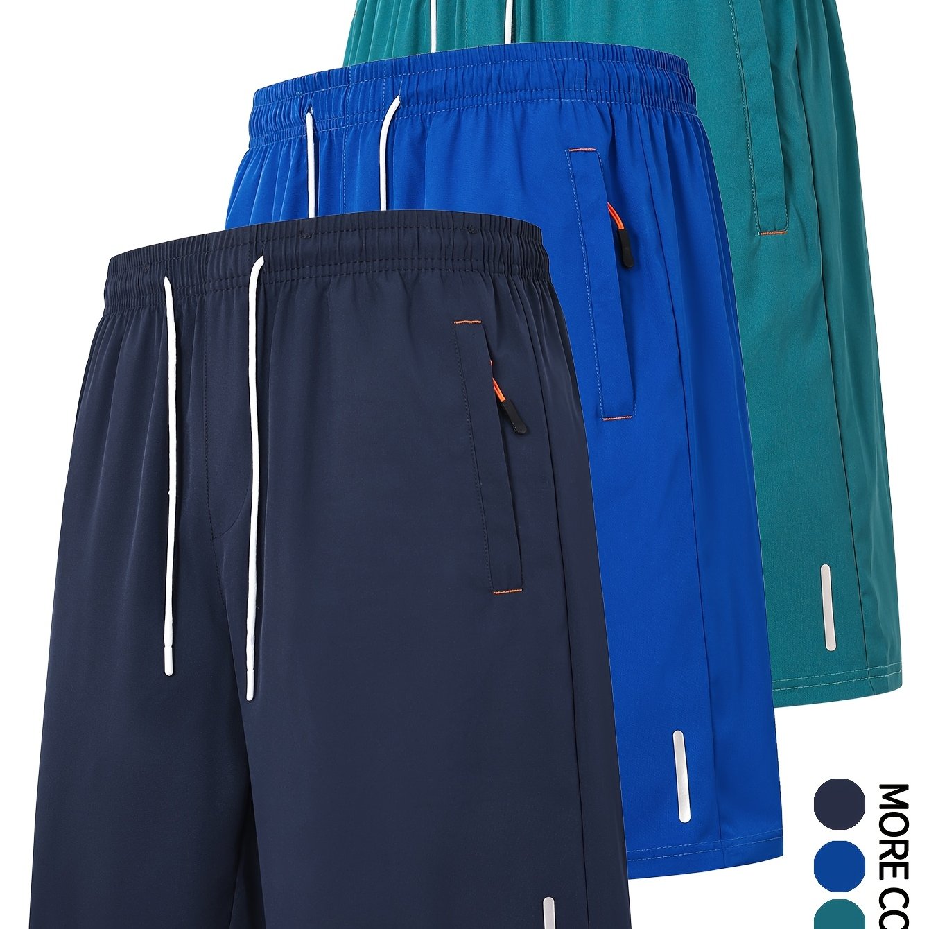 3pcs Men'S Summer Casual Shorts