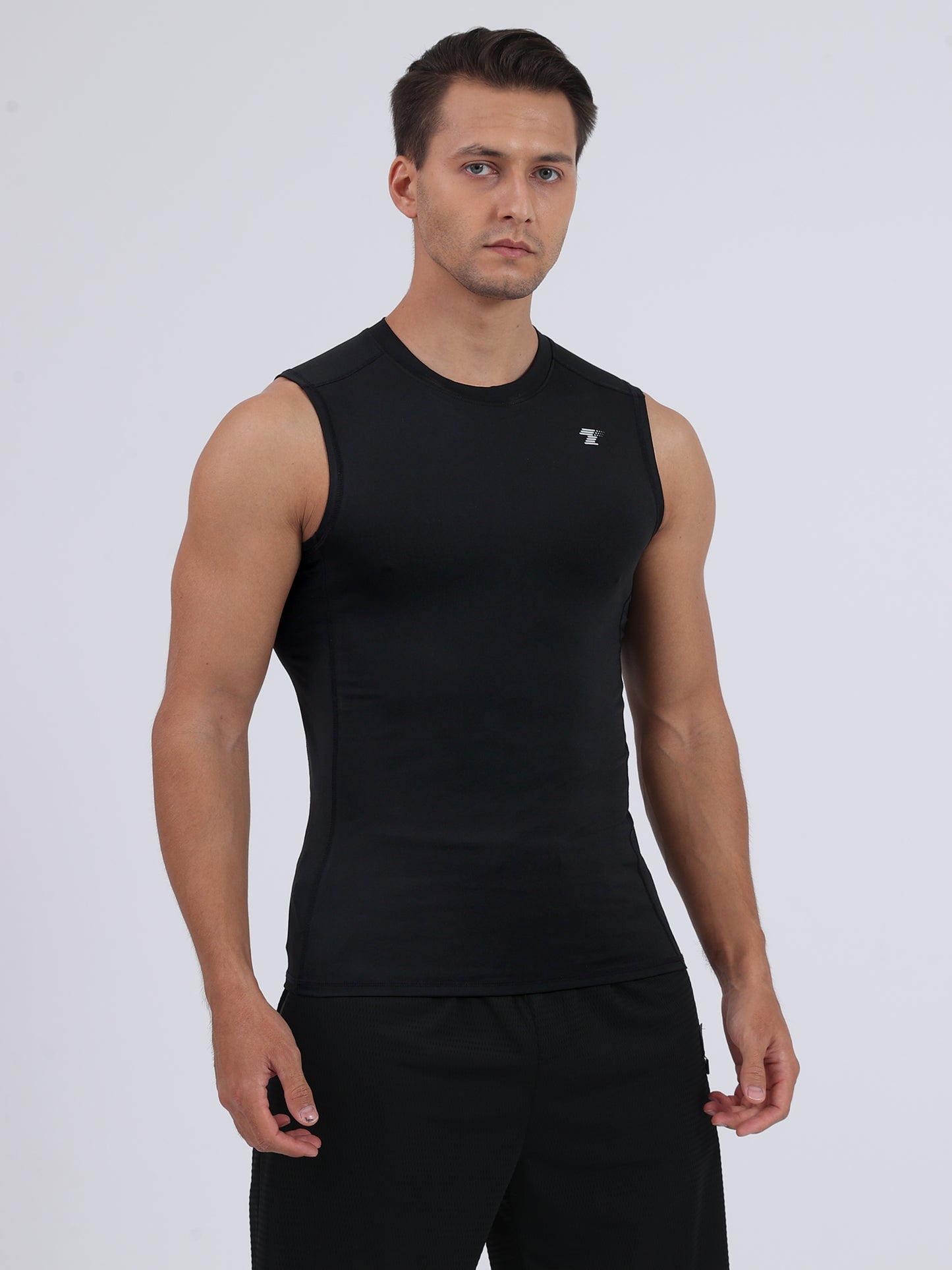 TELALEO 10pcs Men'S Woven Sports Shorts And Men'S Skinny Knit Tank Top Combo Set