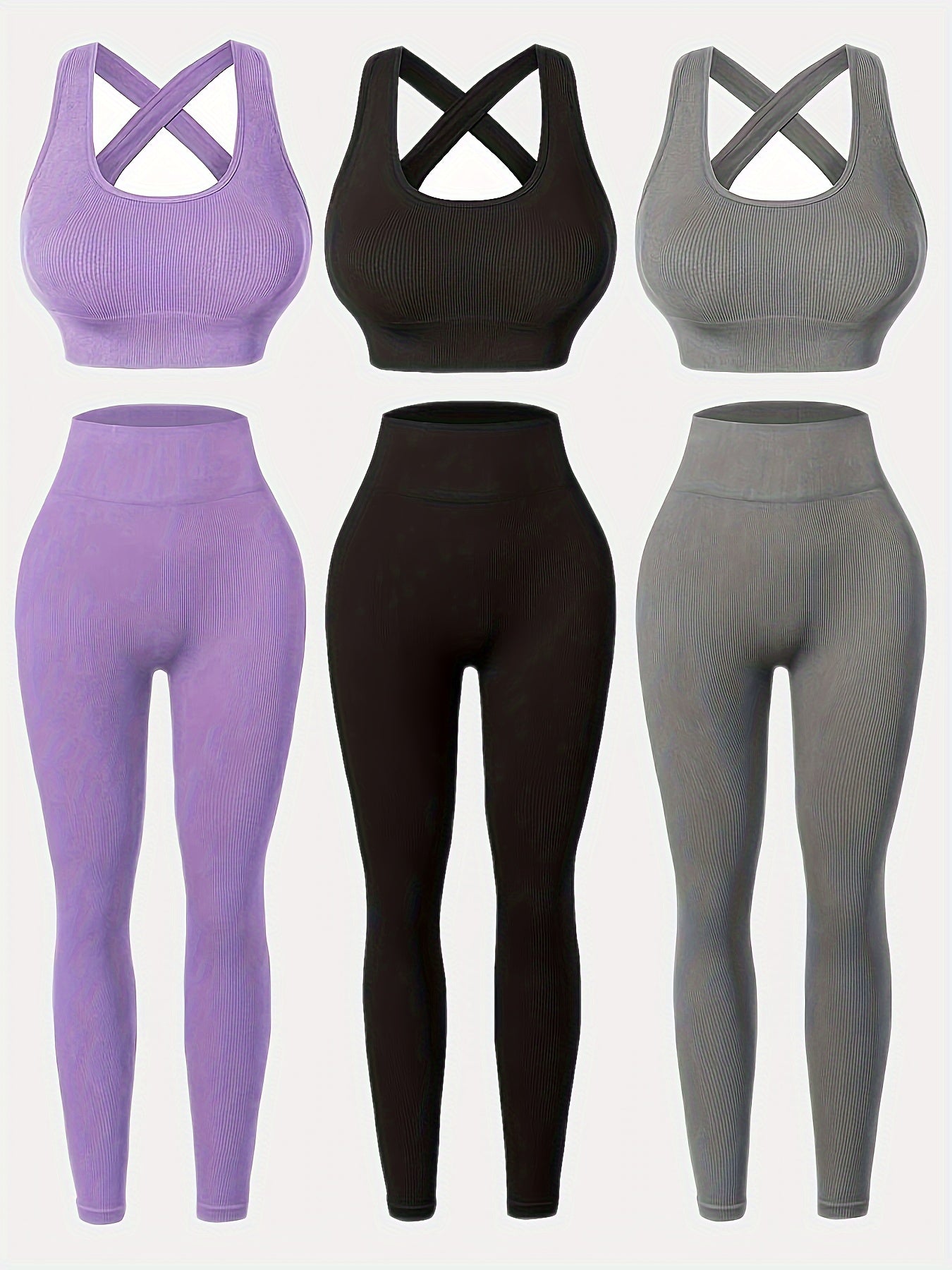 Women's - 3-Pack High-Waisted Yoga Leggings