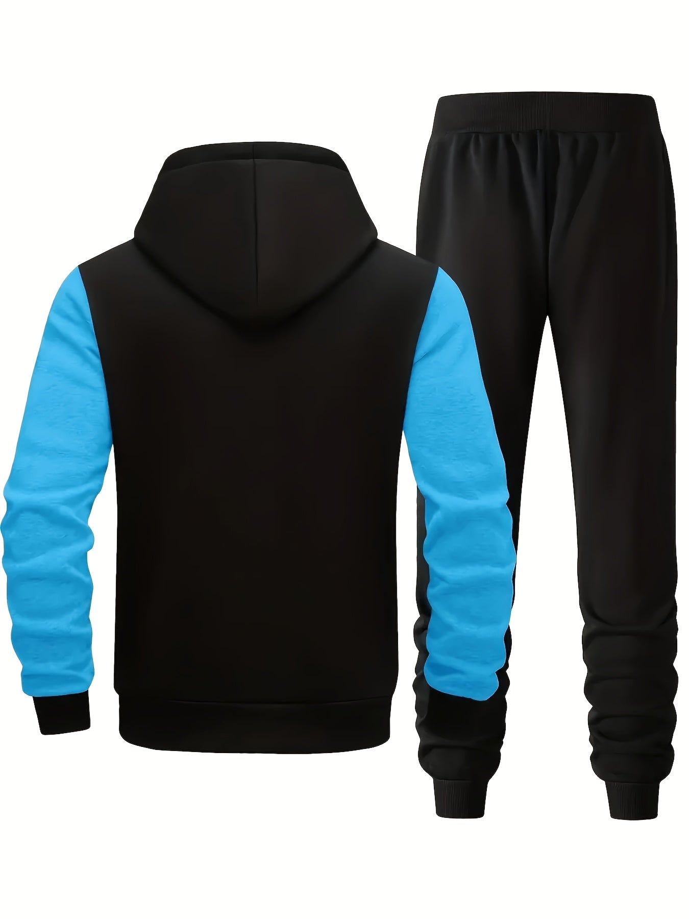 Men's Hooded Letter Printed Sportswear Set,