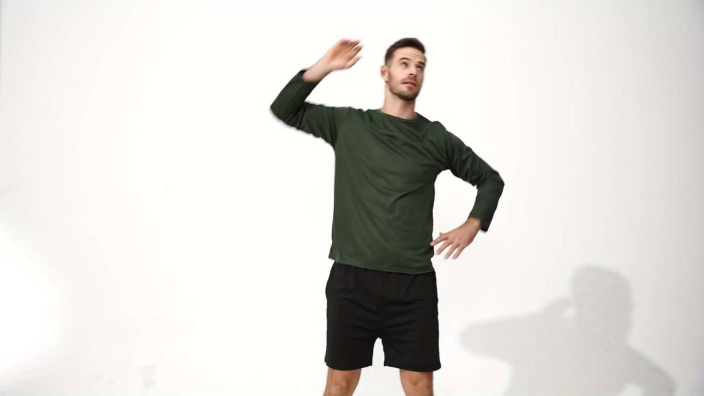 Mens Moisture Wicking Long Sleeve Shirts Pack For Everyday Wear