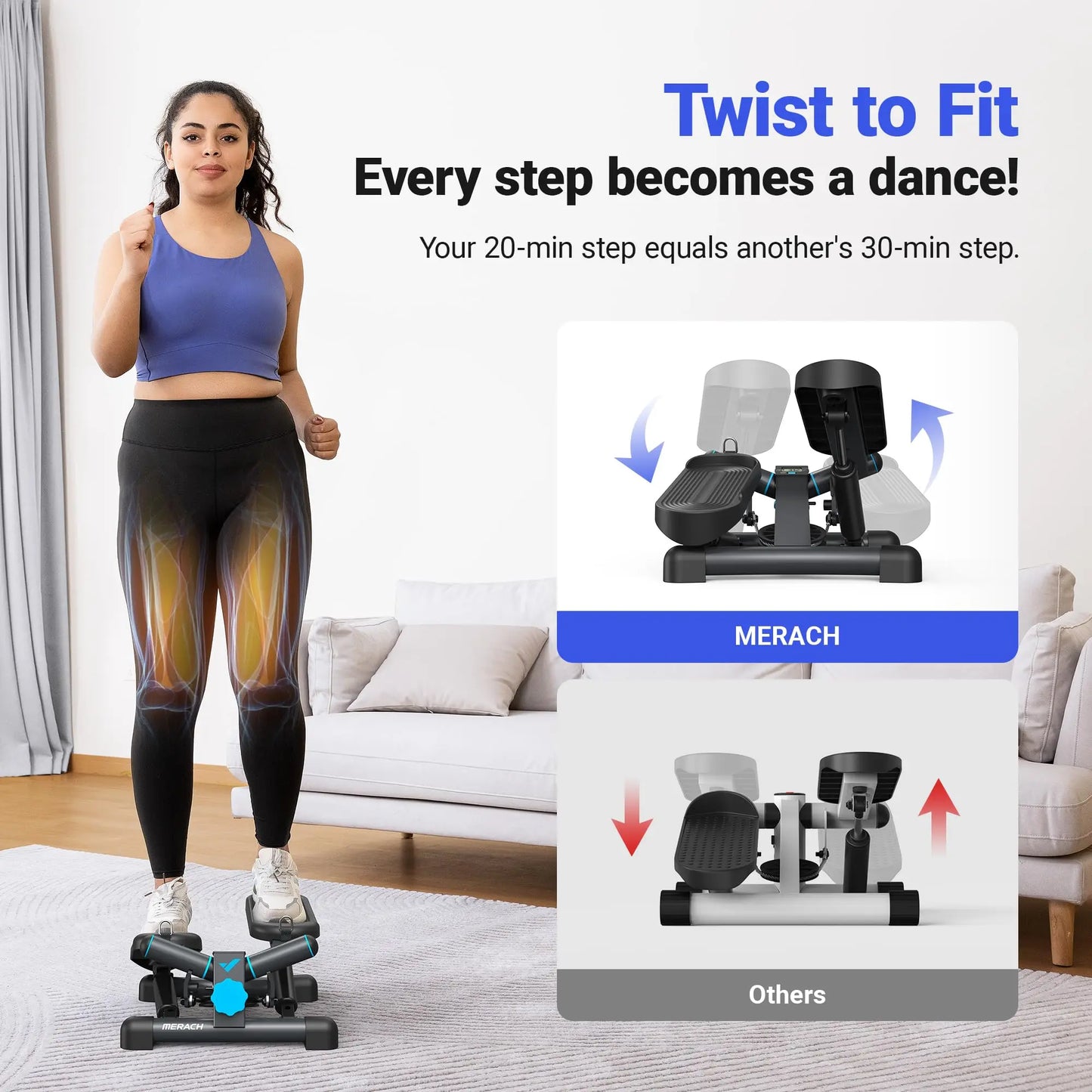 MERACH Mini Stepper for Exercise