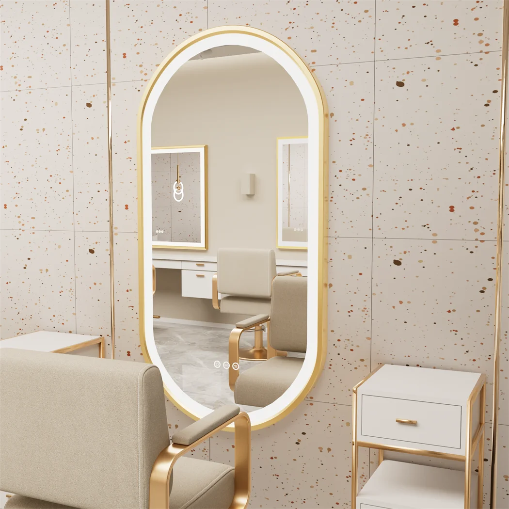 LUVODI Luxury Oval Led Illuminated Bathroom Mirror