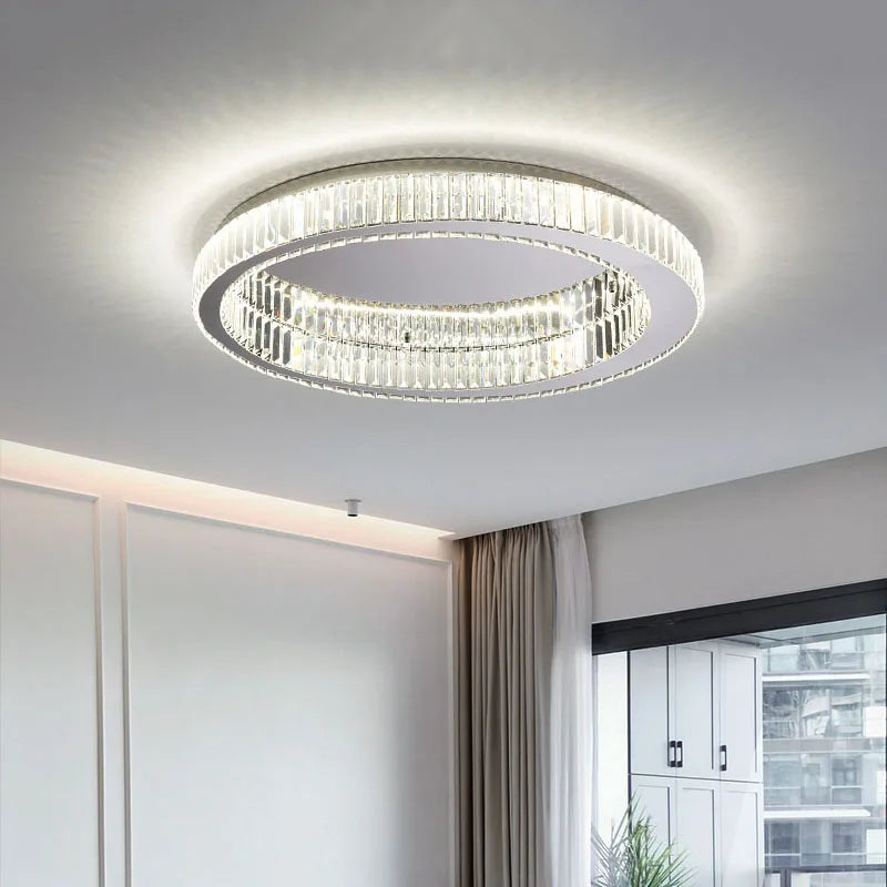 Modern Gold Crystal Ceiling Chandelier