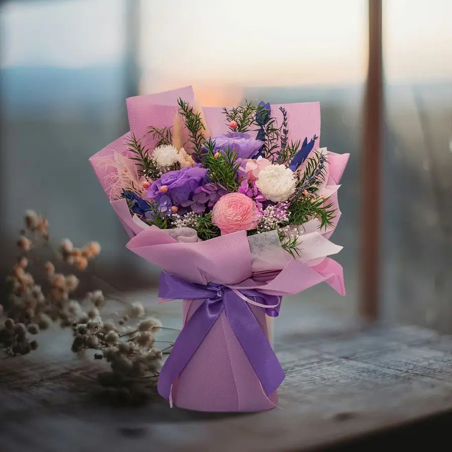 XMSJ Preserved Rose Bouquets Valentines Day Gifts Romance