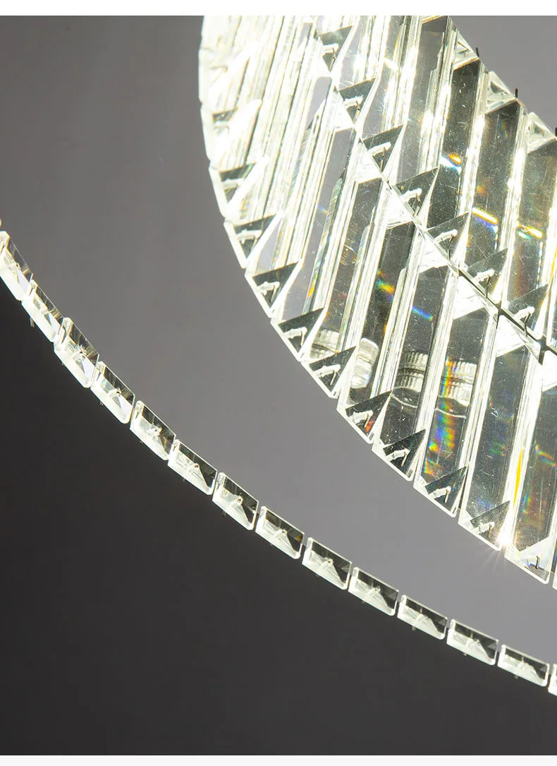 Modern Gold Crystal Ceiling Chandelier