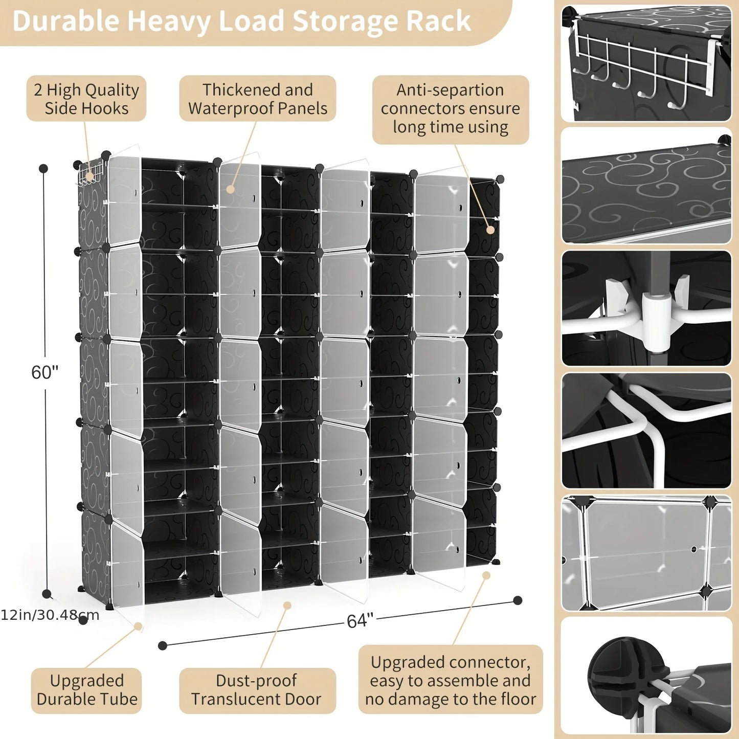 Space-saving Tower Shoe Rack