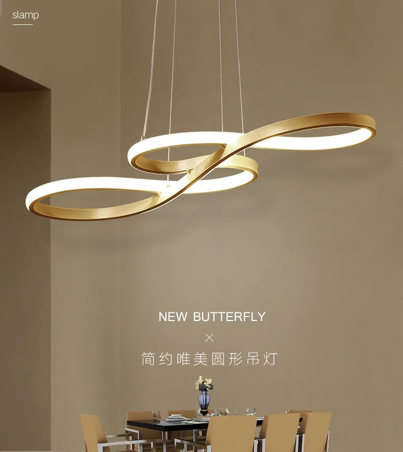White Black Gold Led Pendant Light for Kitchen Dinning Room