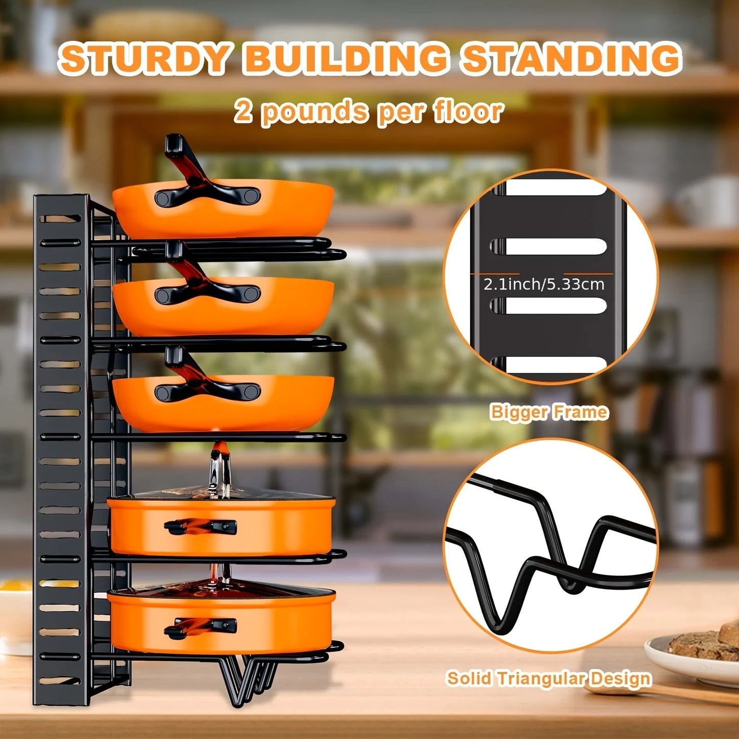 2 Pack Pot Rack