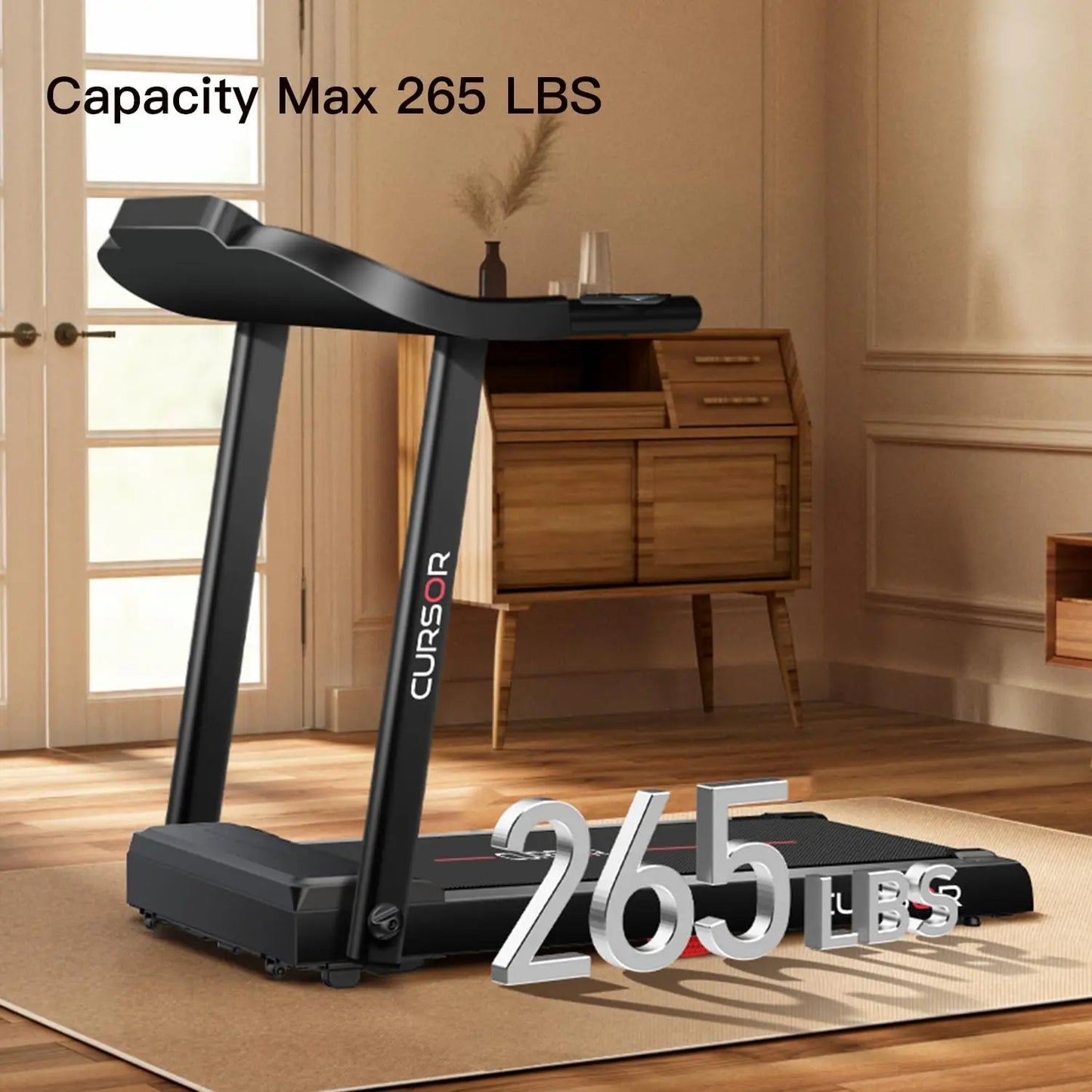 Home Folding Treadmill with Pulse Sensors,
