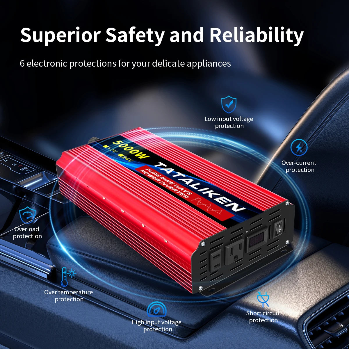 Pure sine wave inverter American socket