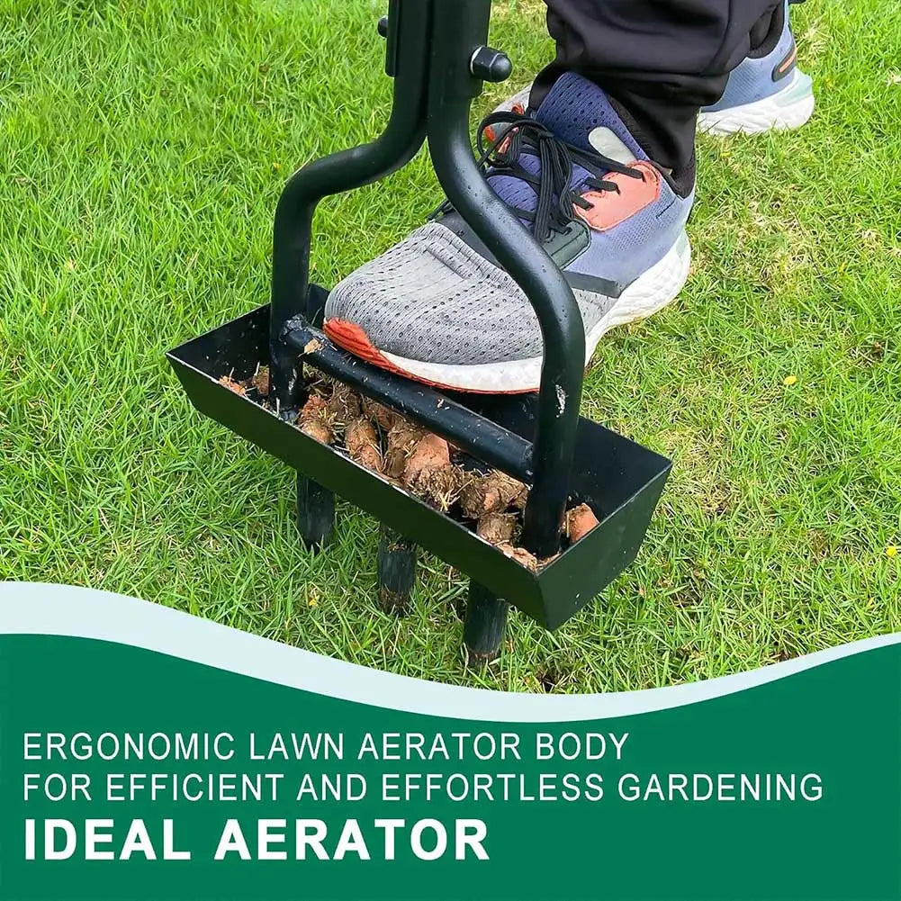 Manual Lawn Aerator Plug Tool for Healthy Grass Growth