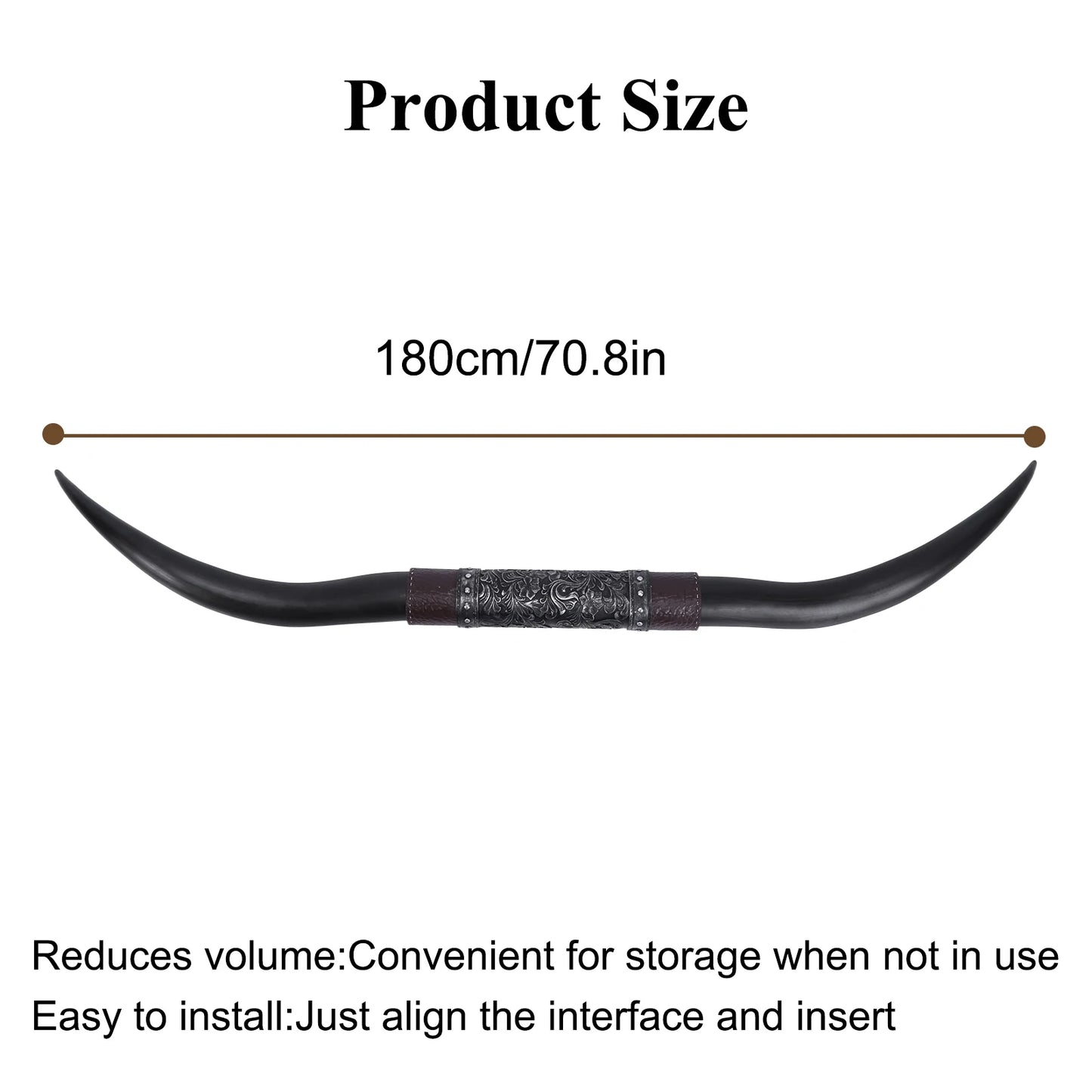 Alloet Horns Resin Wall Decor Rustic Farmhouse Style Statement