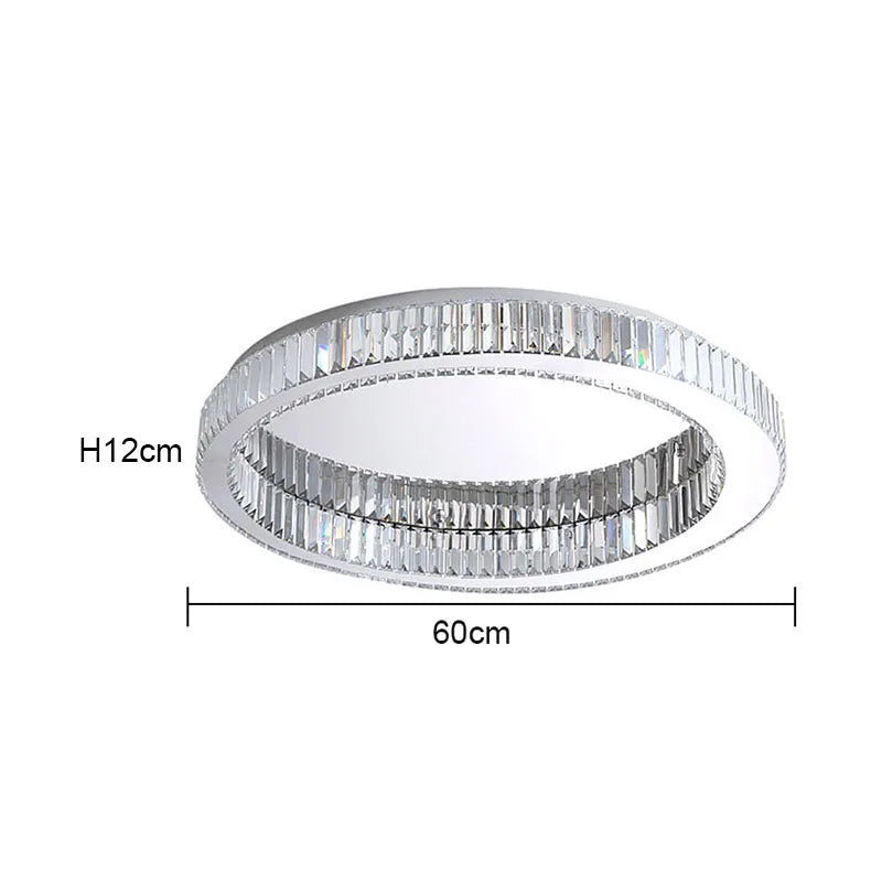 Modern Gold Crystal Ceiling Chandelier
