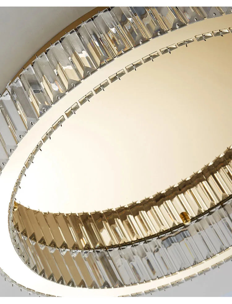 Modern Gold Crystal Ceiling Chandelier