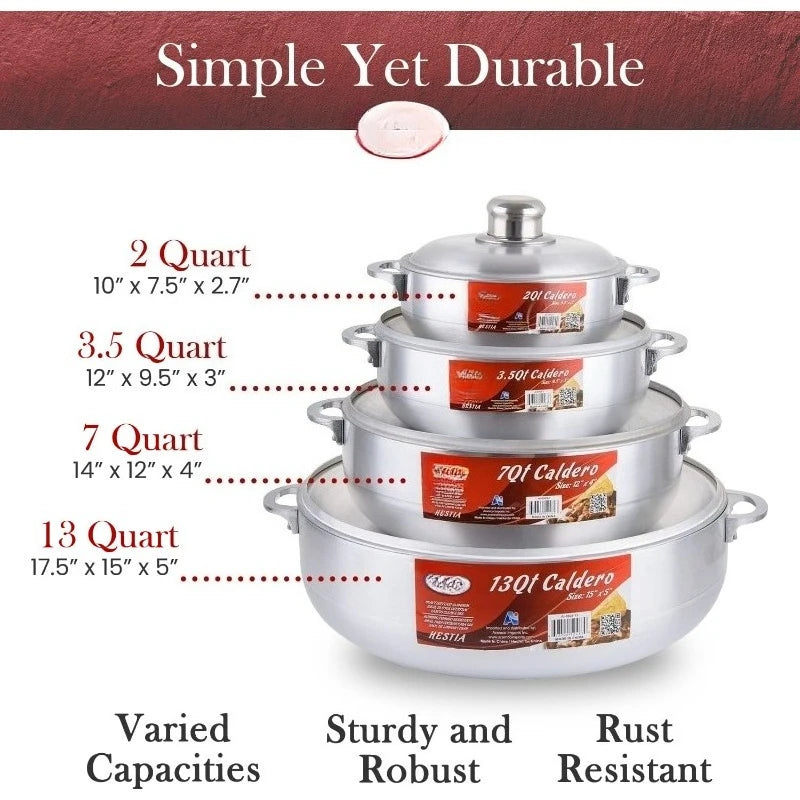 Cosine Cooking Dutch Oven Set for Large and Small Gatherings