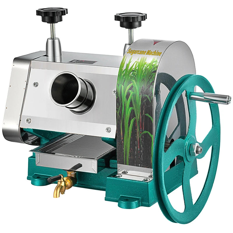 Manual Stainless Steel Sugar Cane Juicer with 3 Rollers