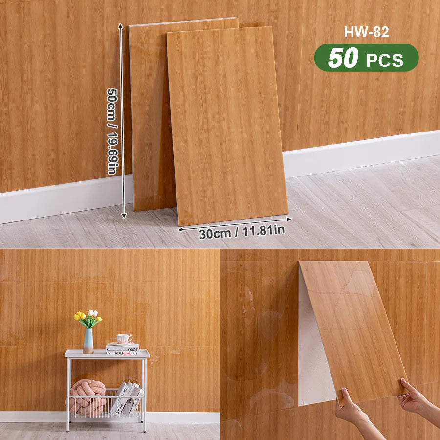 3D Self Adhesive Peel and Stick Wall Tiles 50 Pieces