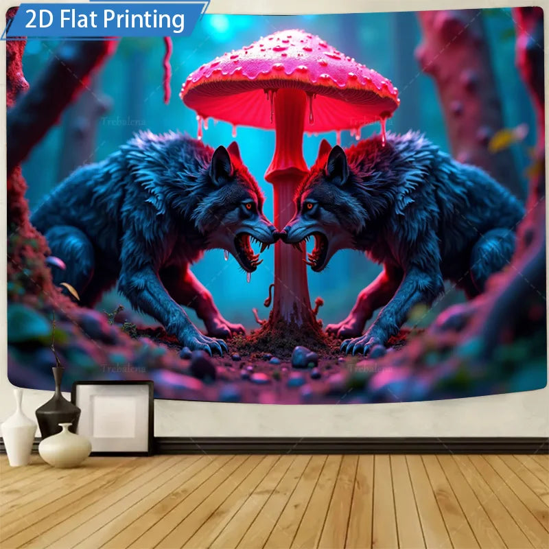 Gothic Skull Wall Tapestry Polyester Made For Home Decor