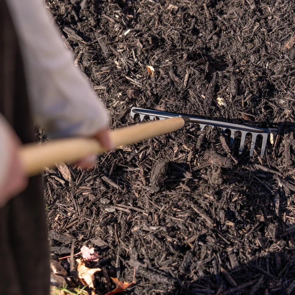 Garden Bow Rake Ergonomic Durable Gardening Tool