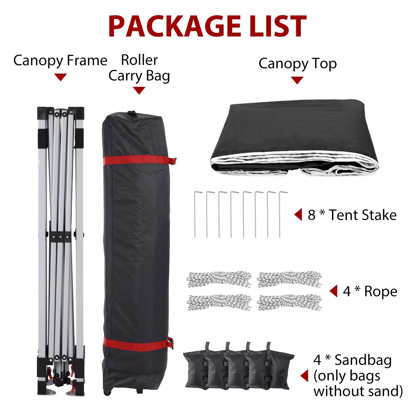 10x10ft Center Locking Waterproof Canopy Tent for 5-8 People