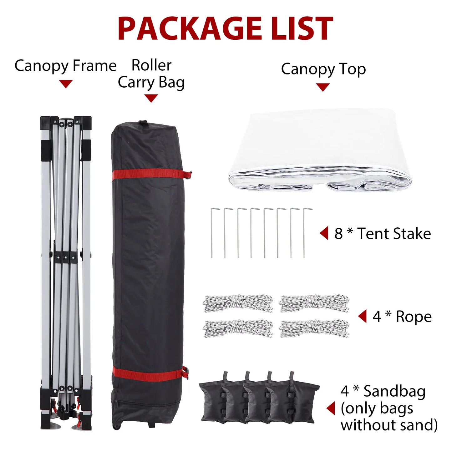10x10ft Center Locking Waterproof Canopy Tent for 5-8 People