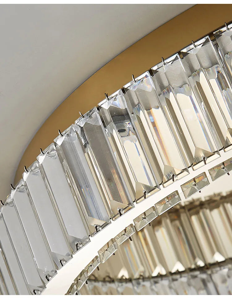 Modern Gold Crystal Ceiling Chandelier
