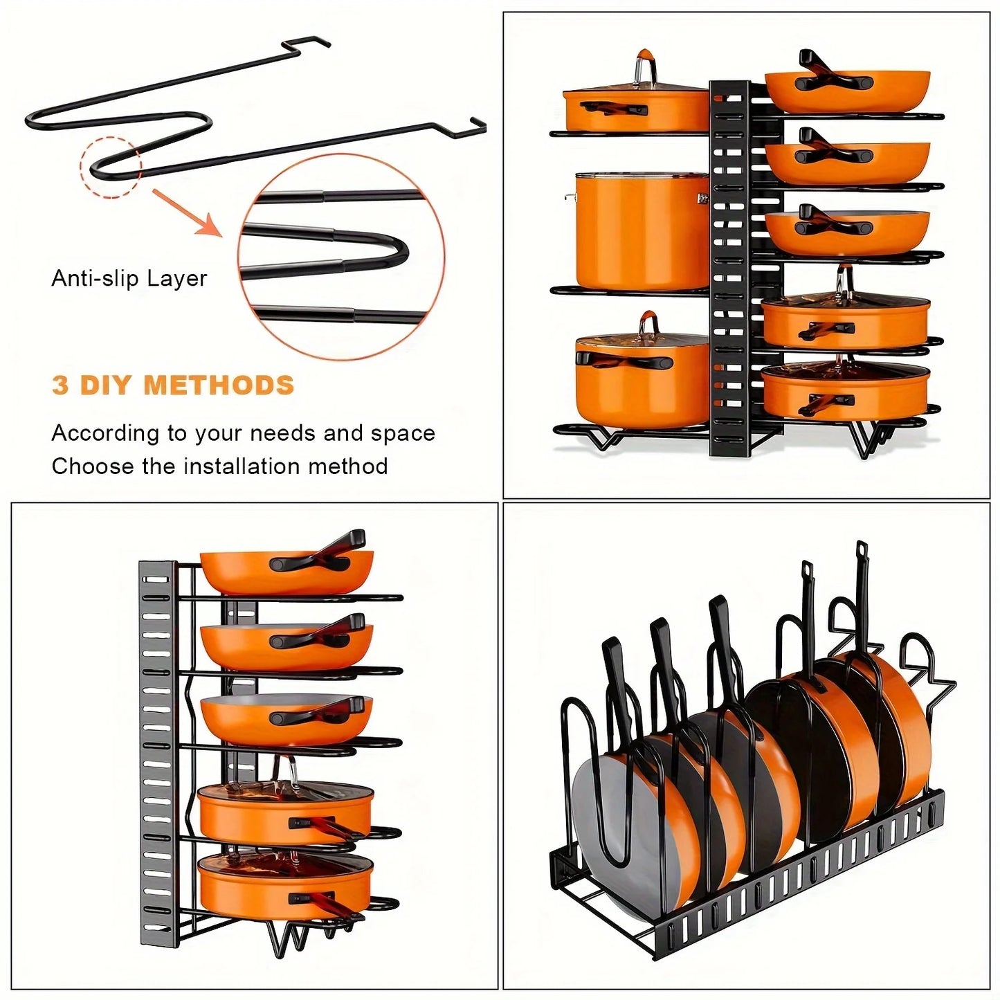 2 Pack Pot Rack