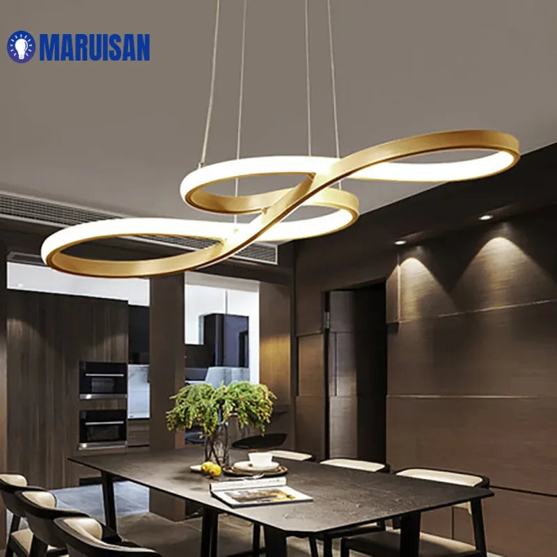 White Black Gold Led Pendant Light for Kitchen Dinning Room