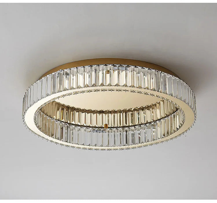 Modern Gold Crystal Ceiling Chandelier