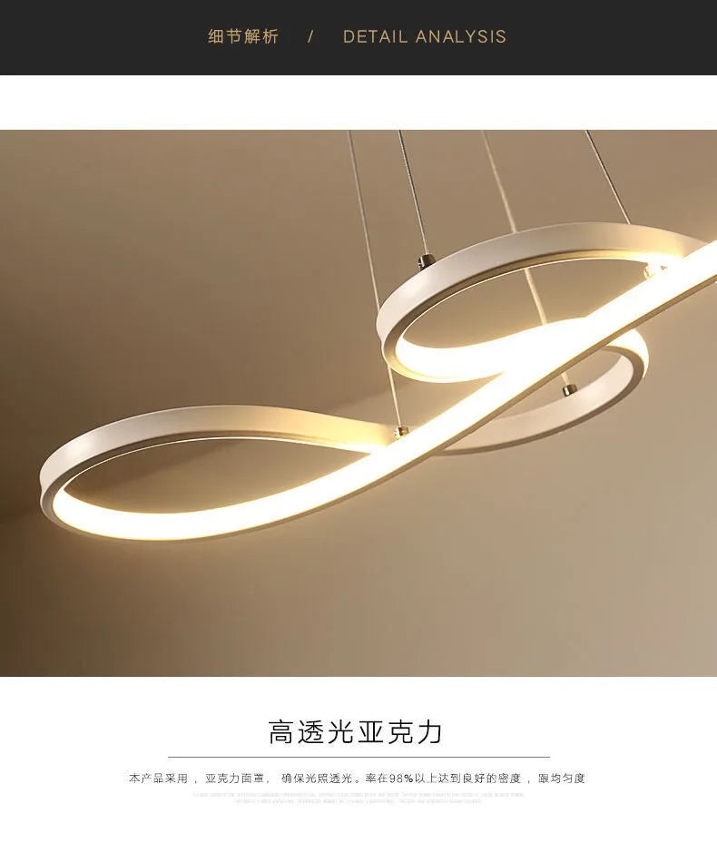 White Black Gold Led Pendant Light for Kitchen Dinning Room