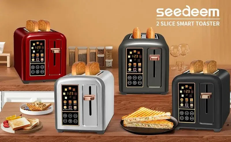 Smart Touchscreen Toaster with LCD Display and Functions
