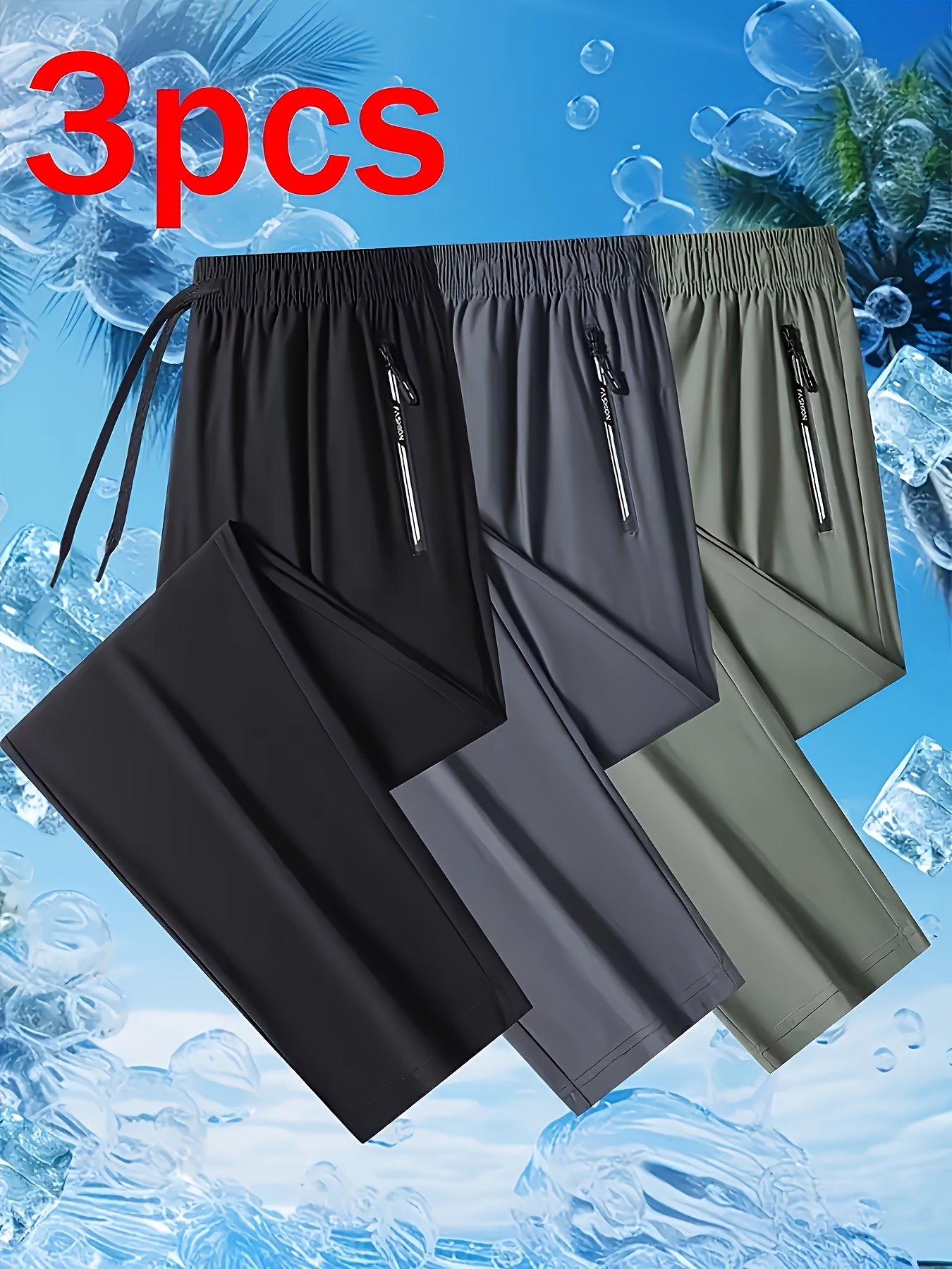 Men's Summer 3pcs Set In Multiple Colors,