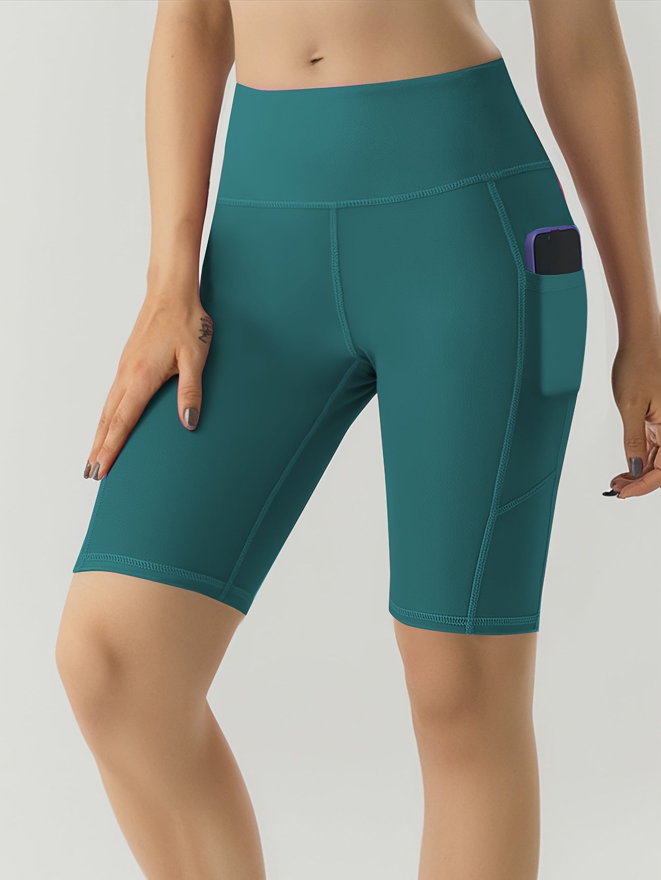 Women'S 5pcs High-Waisted Athletic Shorts Set