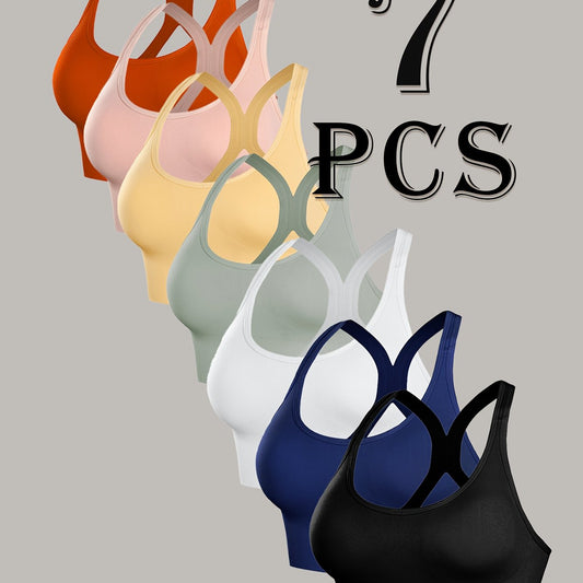7-Pack Women'S Seamless Sports Bras