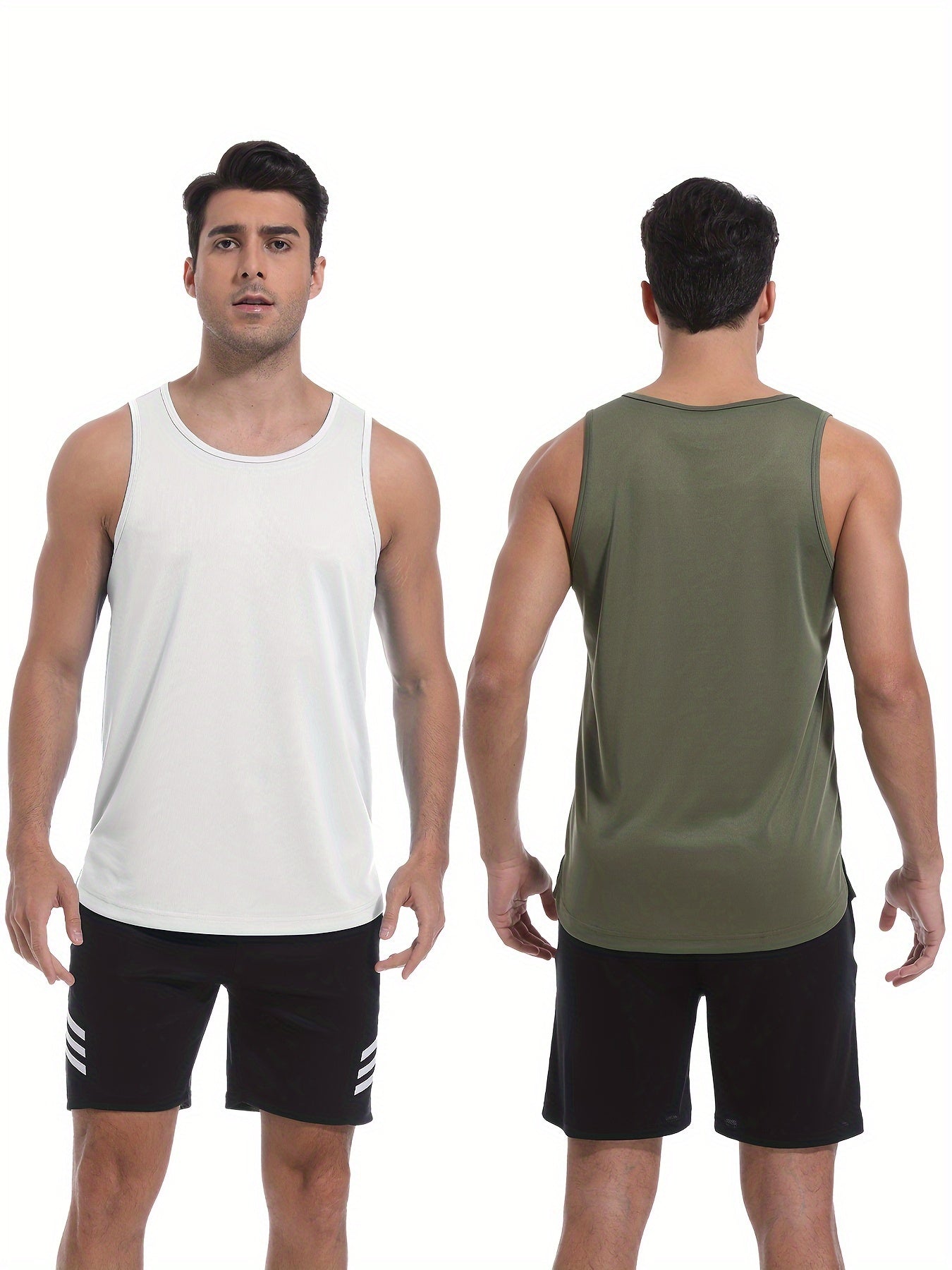 6pcs Men's Quick-Dry Athletic Tank Tops -