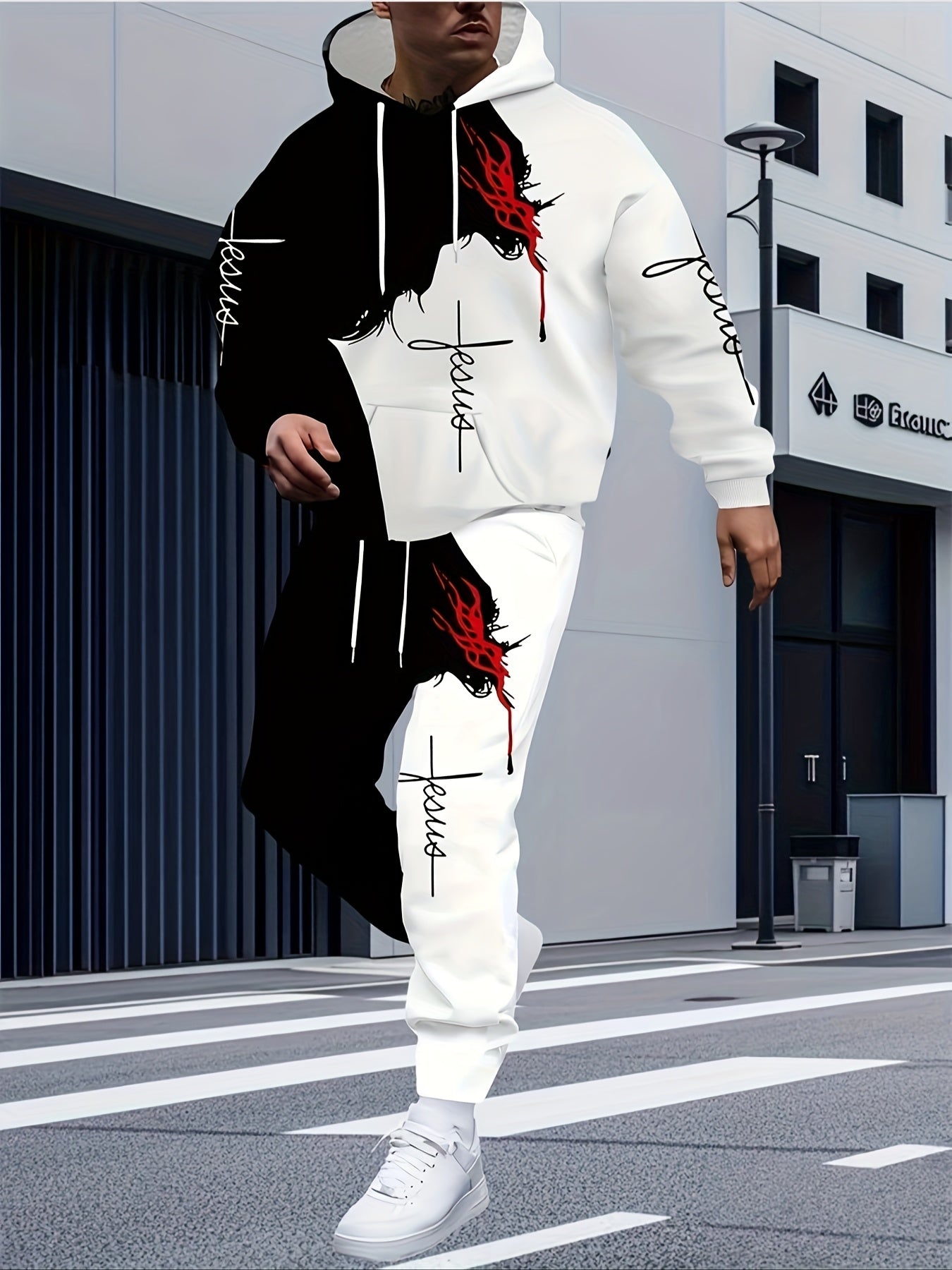 Casual Hoodie And Sweatpants Set