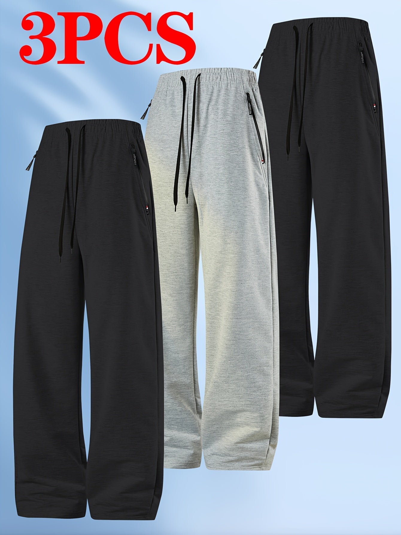 3-Pack Men's Sports Trousers, F