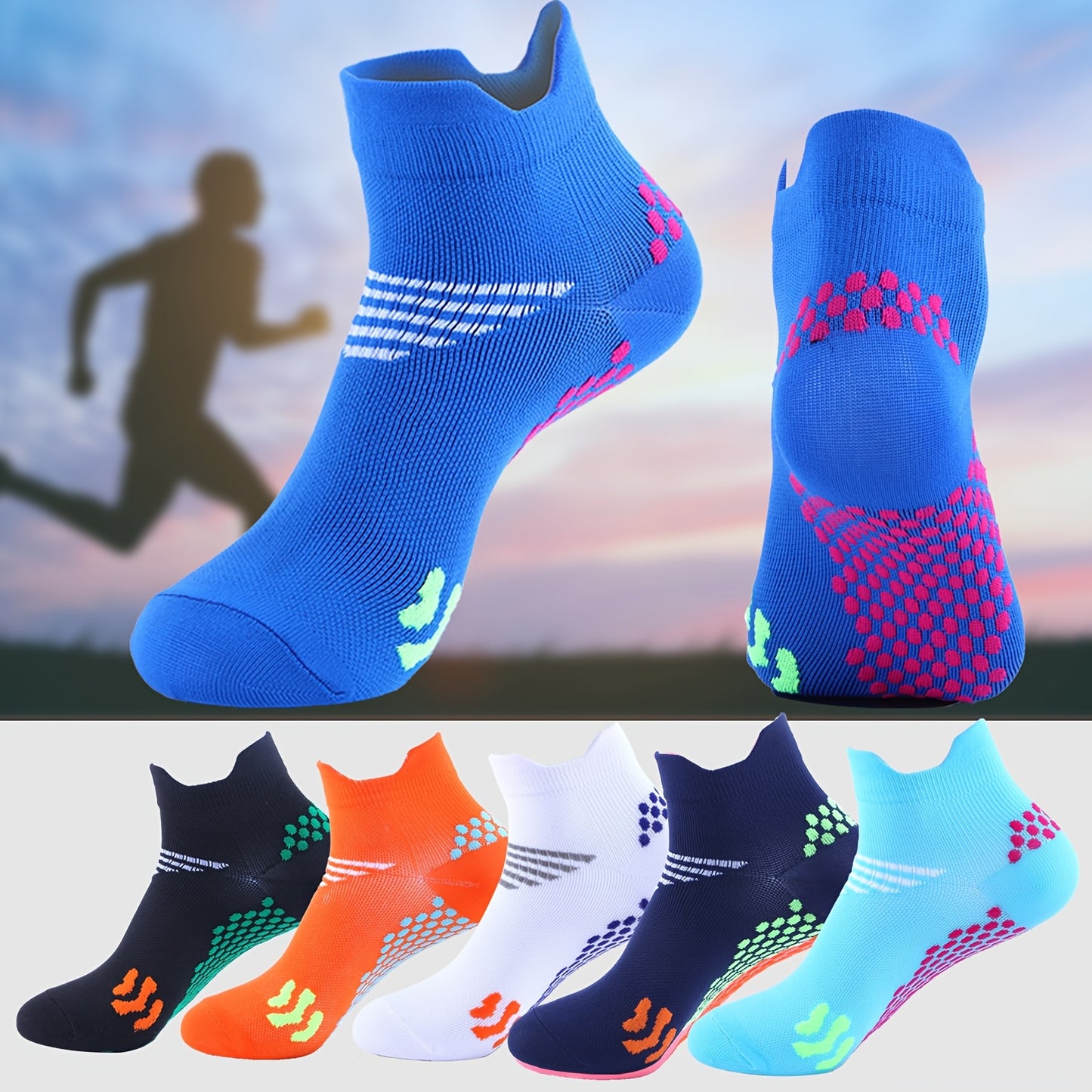 Unisex Compression Socks Pack 4 Pairs Comfortable Support Knit