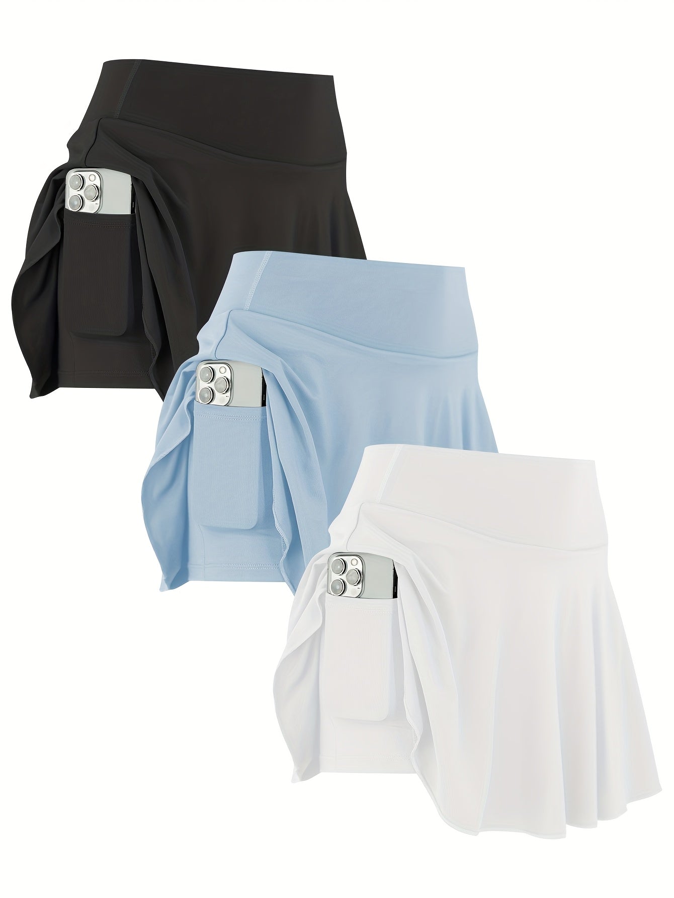 Women's Tennis Golf Skirt Set With Stretch Fabric
