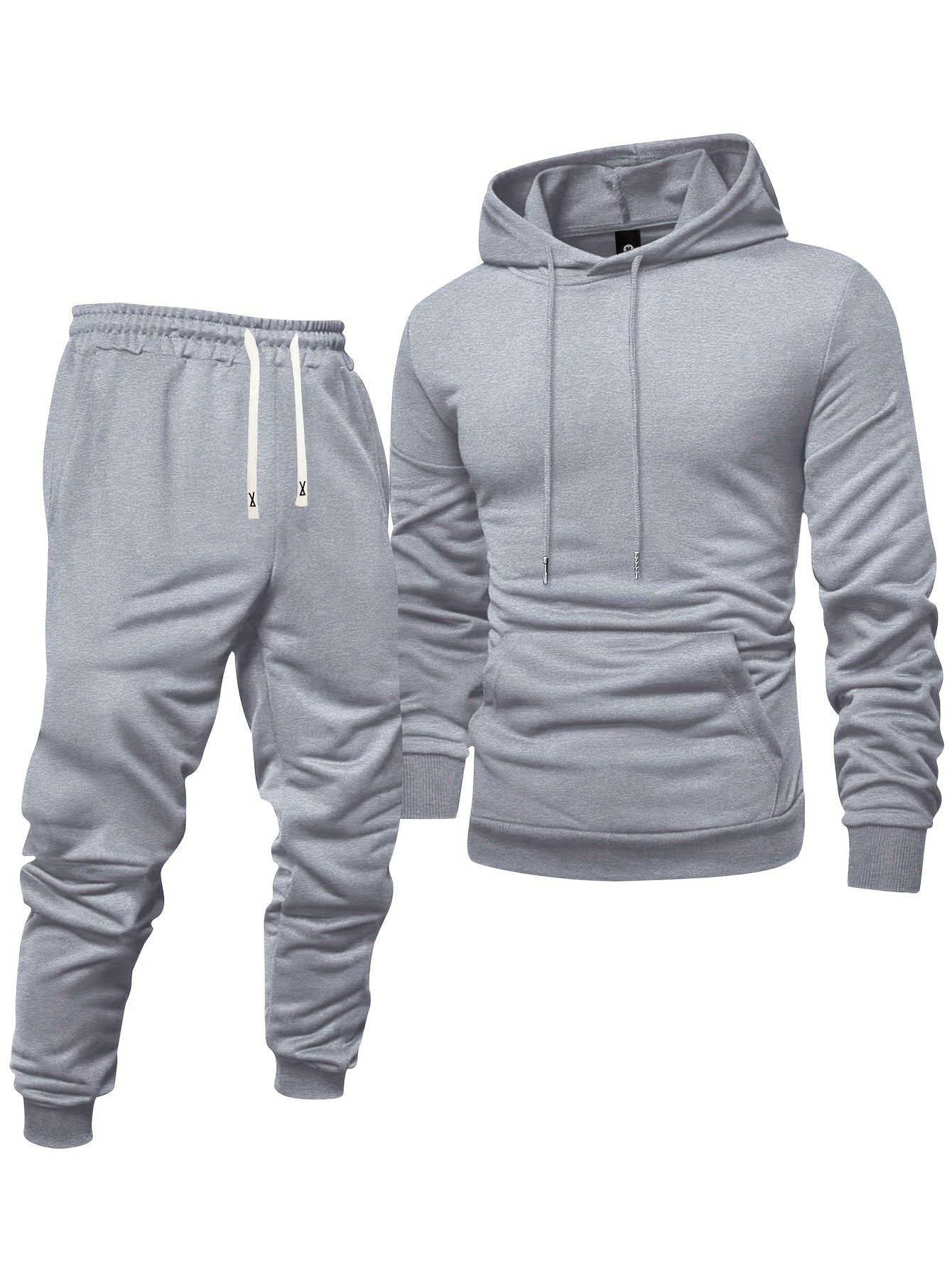 Long Sleeve 3-Pack Men's Casual Sports Hoodie and Sweatpants Set -