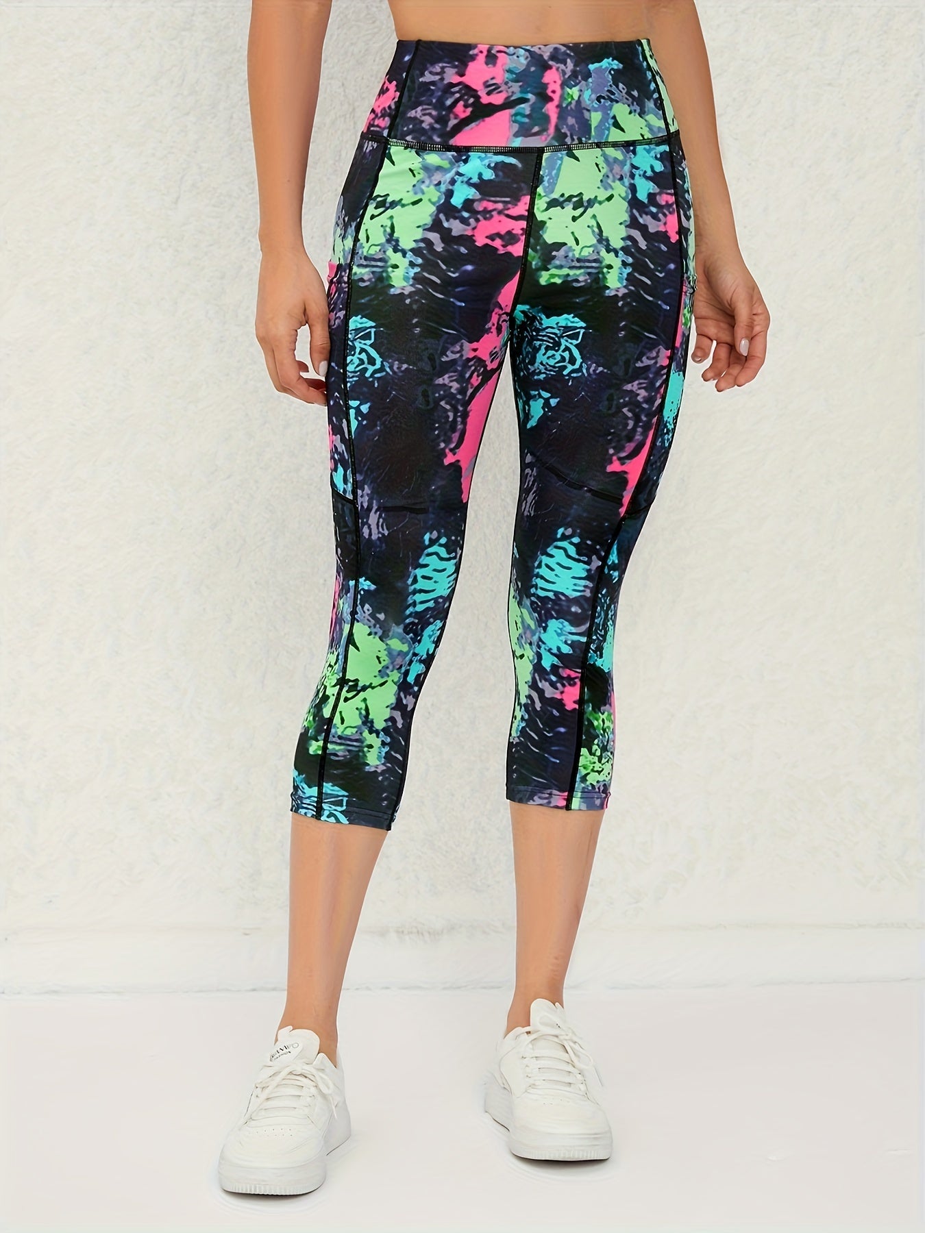 3pcs High Waist Yoga Capris Pants For Women,