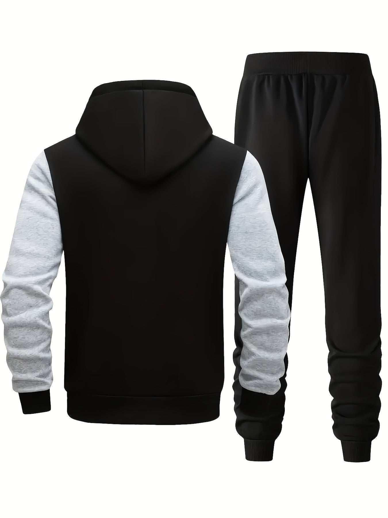 Men's Hooded Letter Printed Sportswear Set,