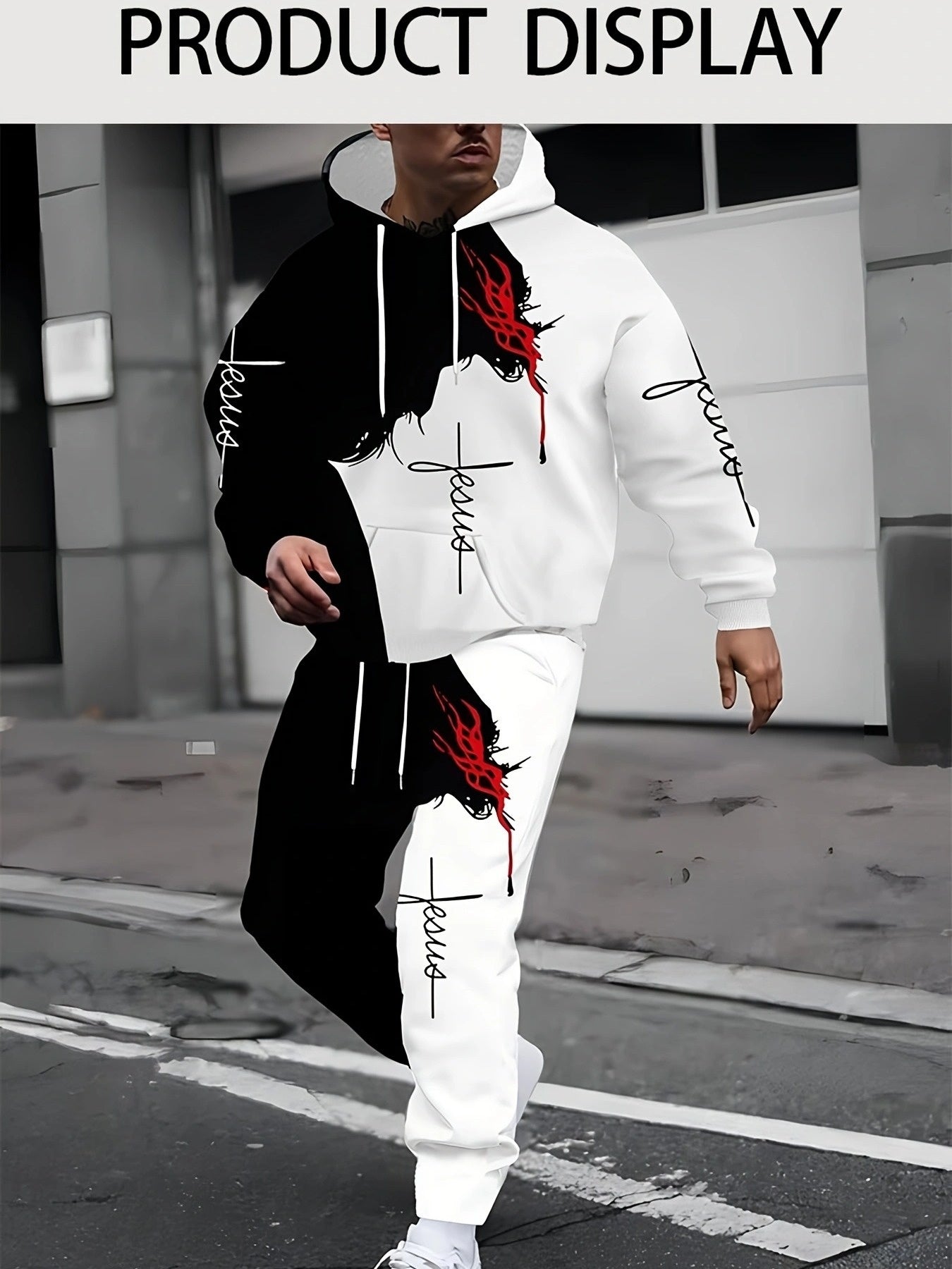 Casual Hoodie And Sweatpants Set