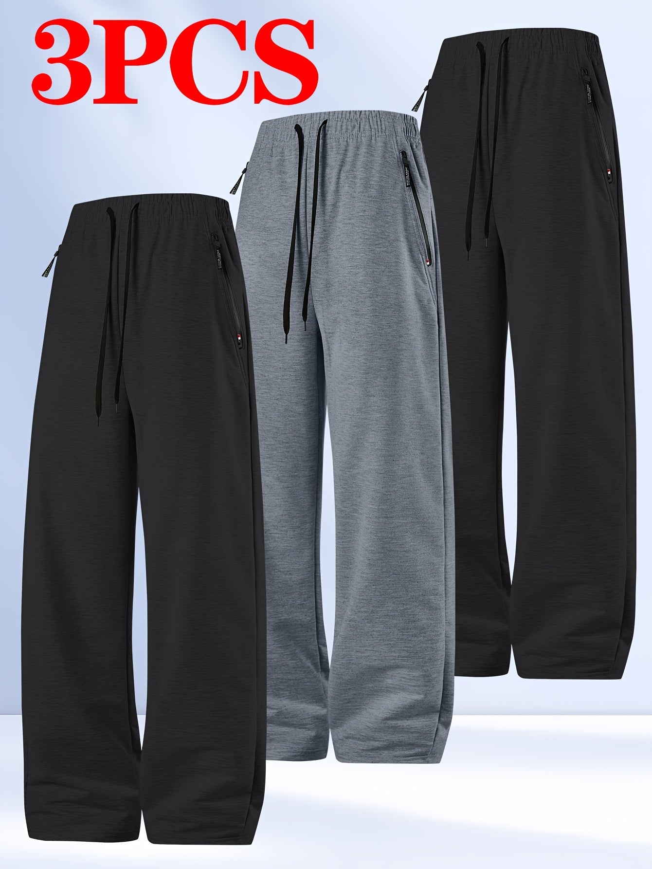 3-Pack Men's Sports Trousers, F