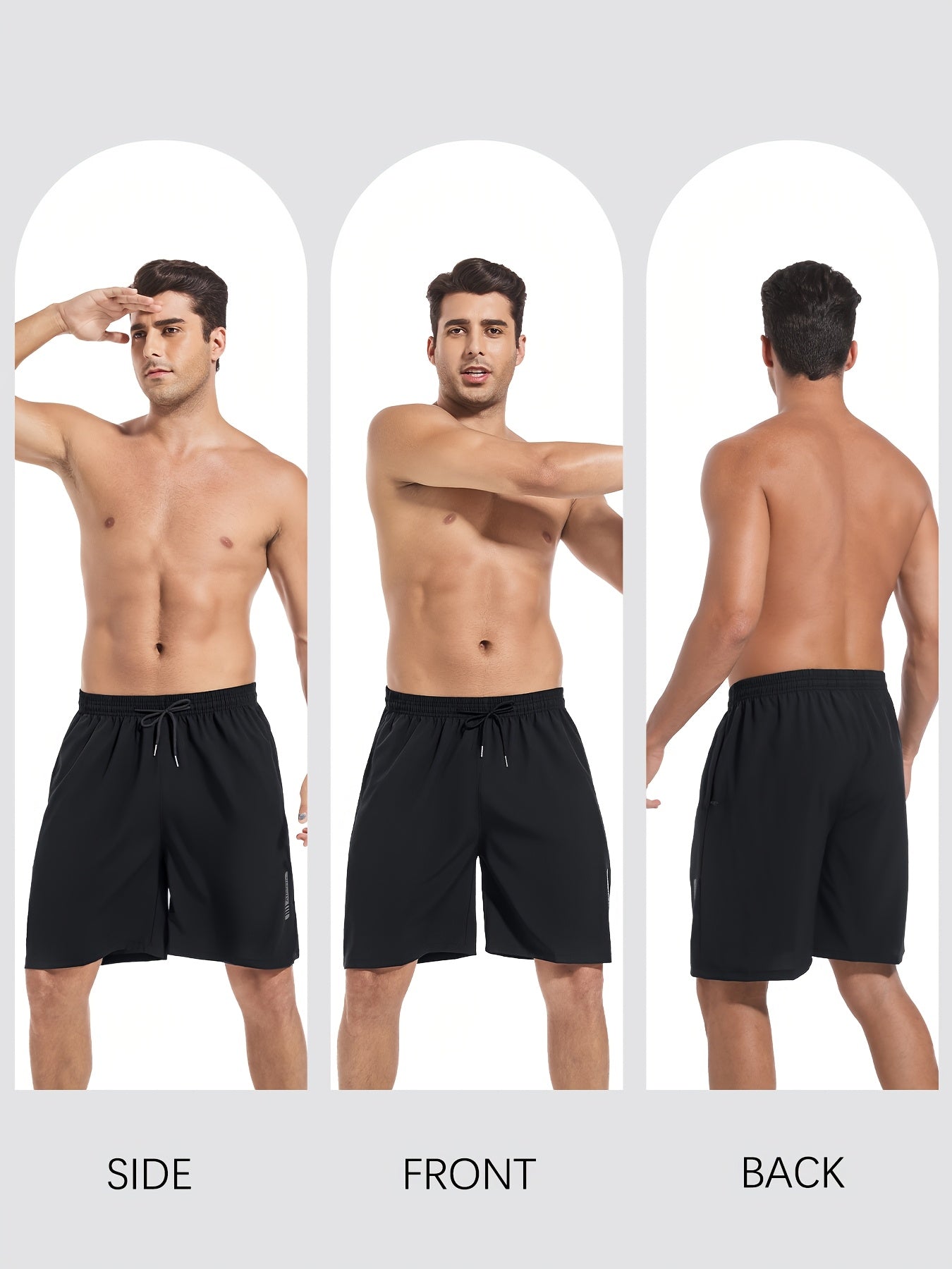 TELALEO 10pcs Men'S Woven Sports Shorts And Men'S Skinny Knit Tank Top Combo Set