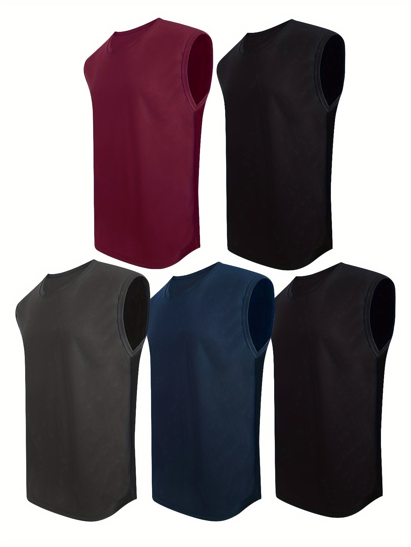 5-Pack Men's Athletic Tank Tops