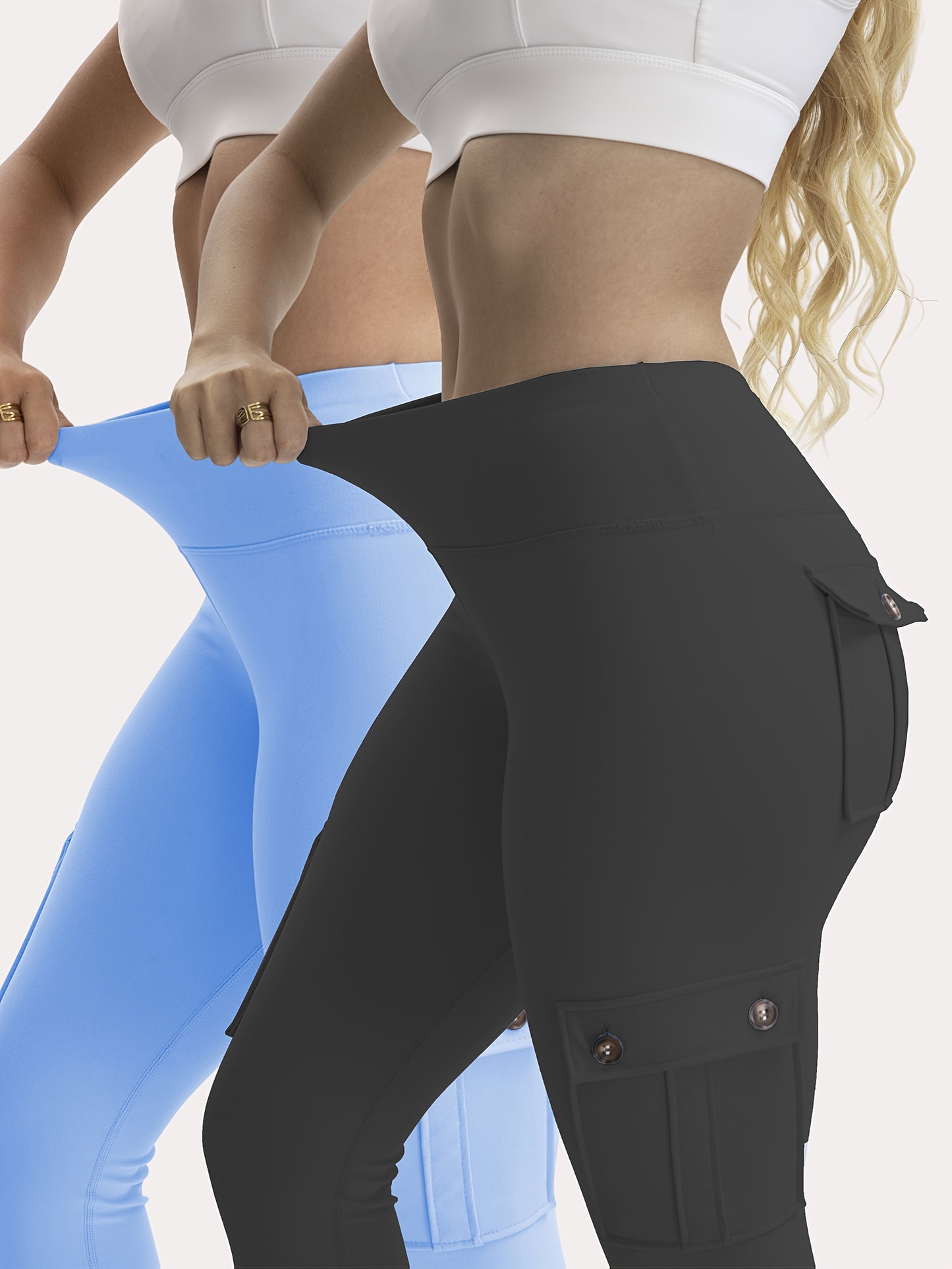 5pcs High Waist Yoga Cap