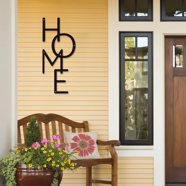 Unique Metal Home Sign for Entryway Decor and Housewarming Gift
