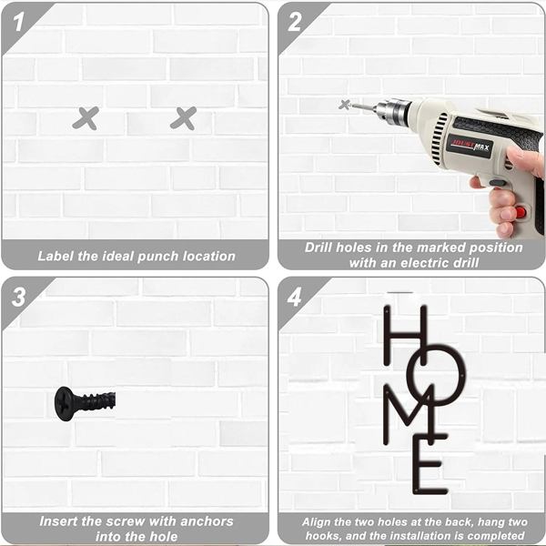 Unique Metal Home Sign for Entryway Decor and Housewarming Gift